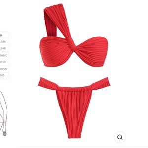 Red SeaMolly bikini set